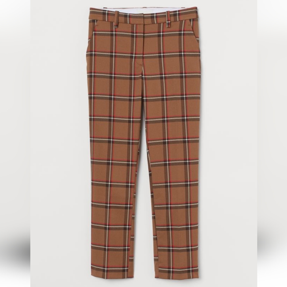 H&M ankle length checkered slacks